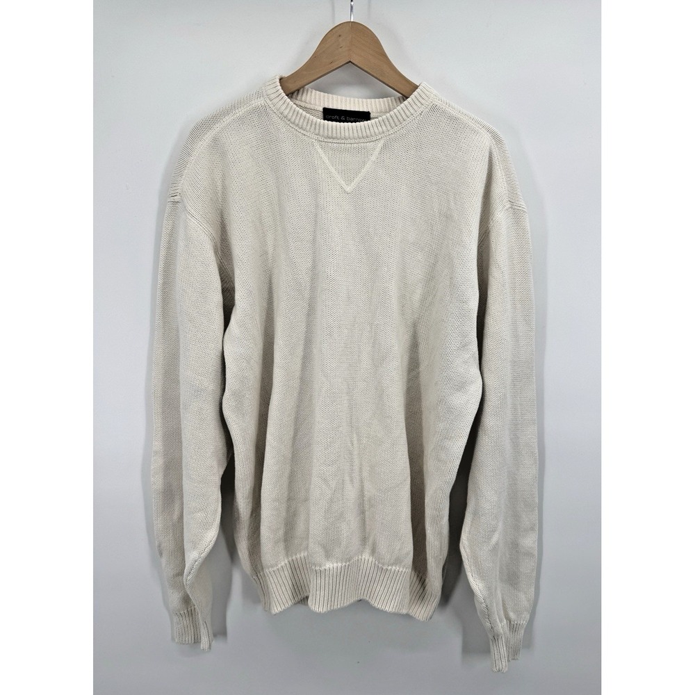 VTG Y2K Croft & Barrow Crew Neck Sweater Large Fisherman Classic Retro Prep 90s